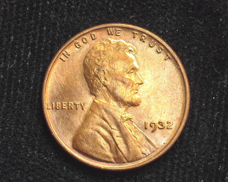 1932 Lincoln Wheat Cent Full red Choice. BU - US Coin