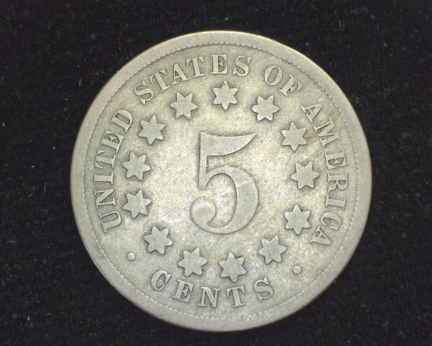 1868 Shield Nickel VG - US Coin