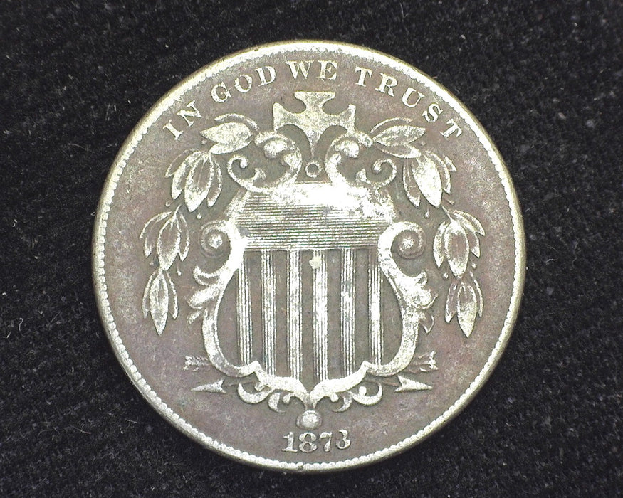 1873 Shield Nickel Corrosion VF - US Coin