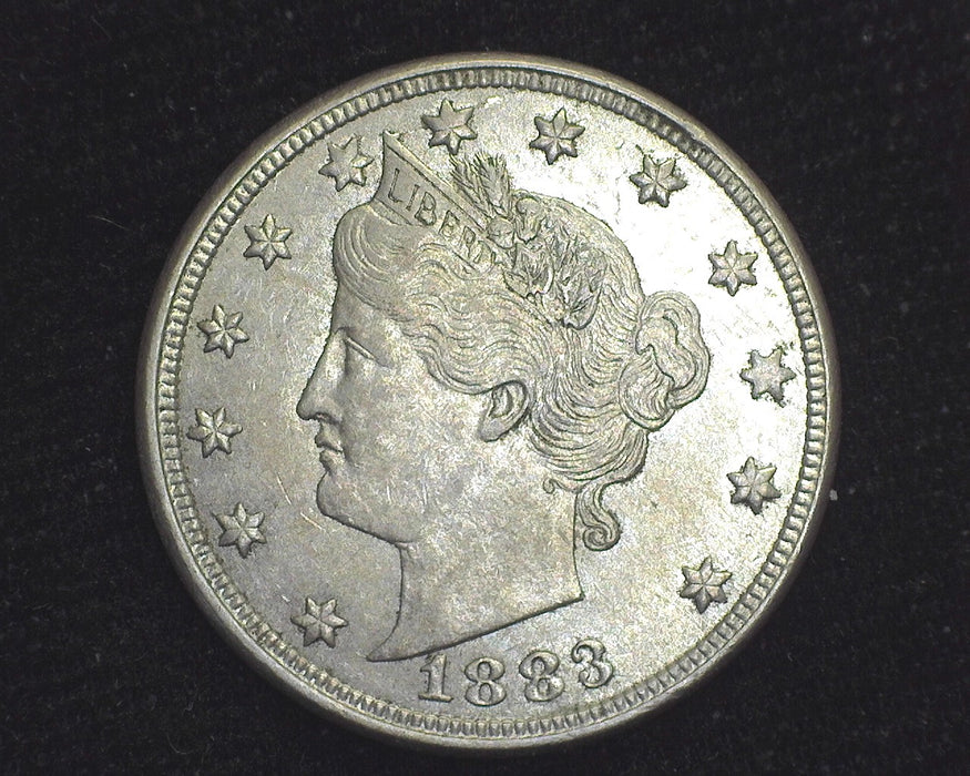 1883 Liberty Head Nickel AU No Cents - US Coin