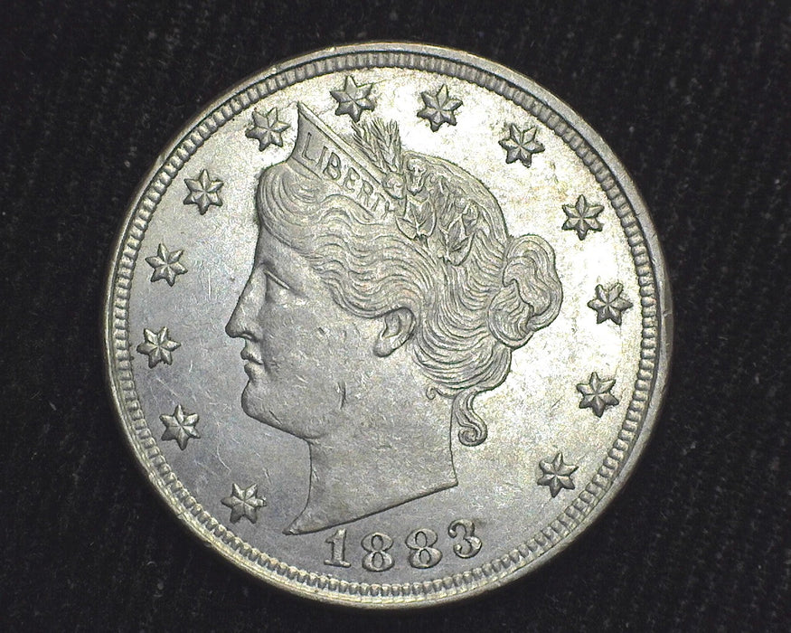 1883 Liberty Head Nickel AU No Cents - US Coin