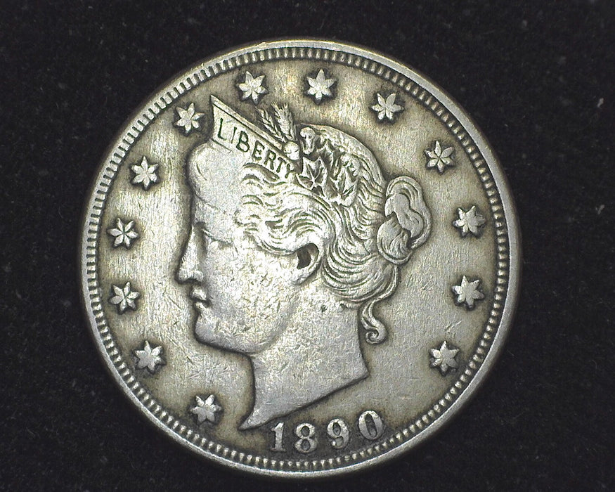 1890 Liberty Head Nickel F - US Coin