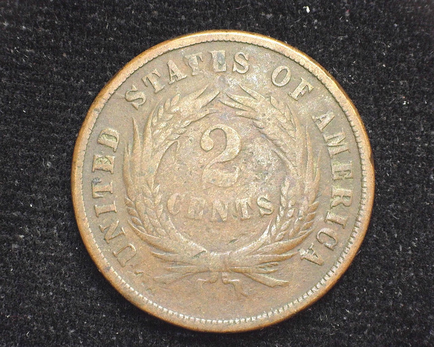 1864 Two Cent Piece G - US Coin