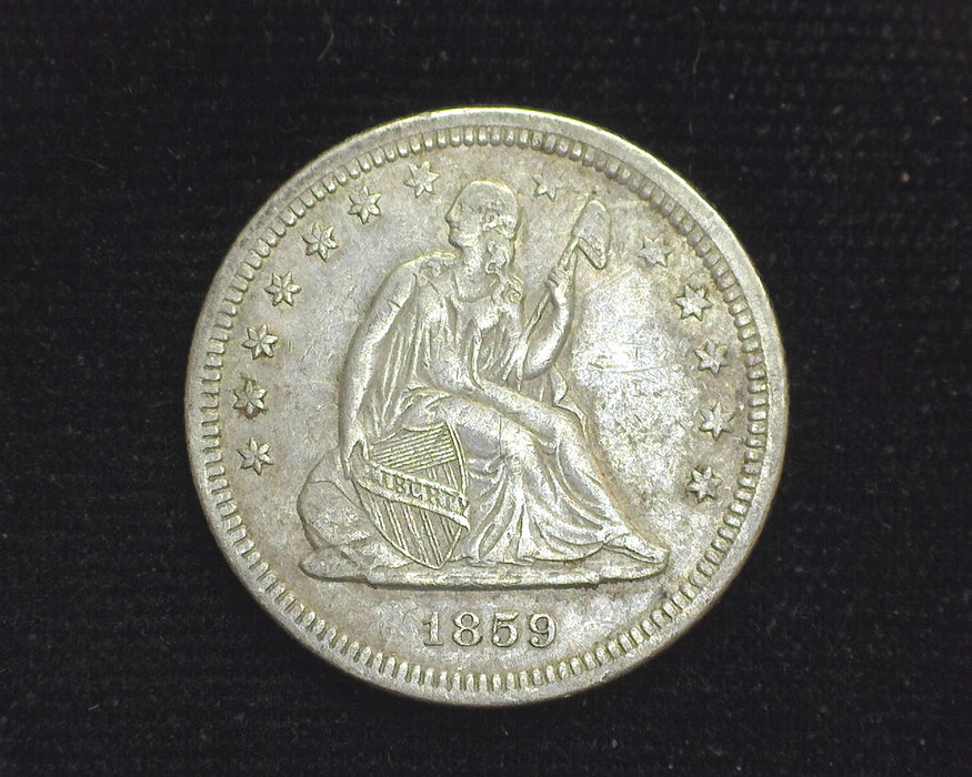 1859 Liberty Seated Quarter XF-40 - US Coin