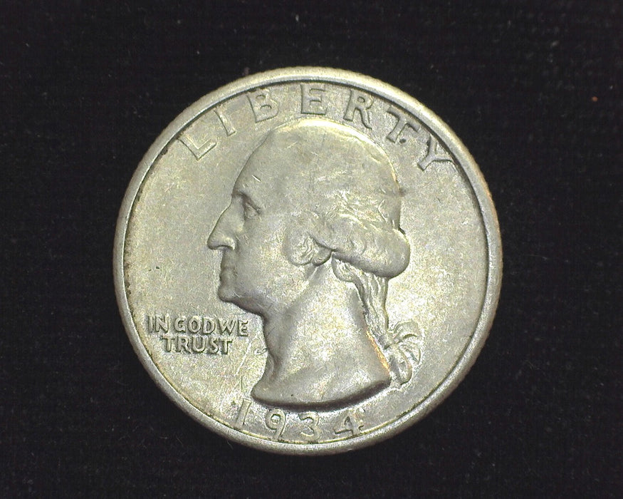 1934 Washington Quarter XF/AU - US Coin