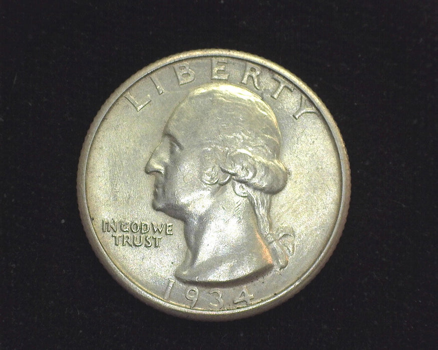 1934 Washington Quarter AU - US Coin