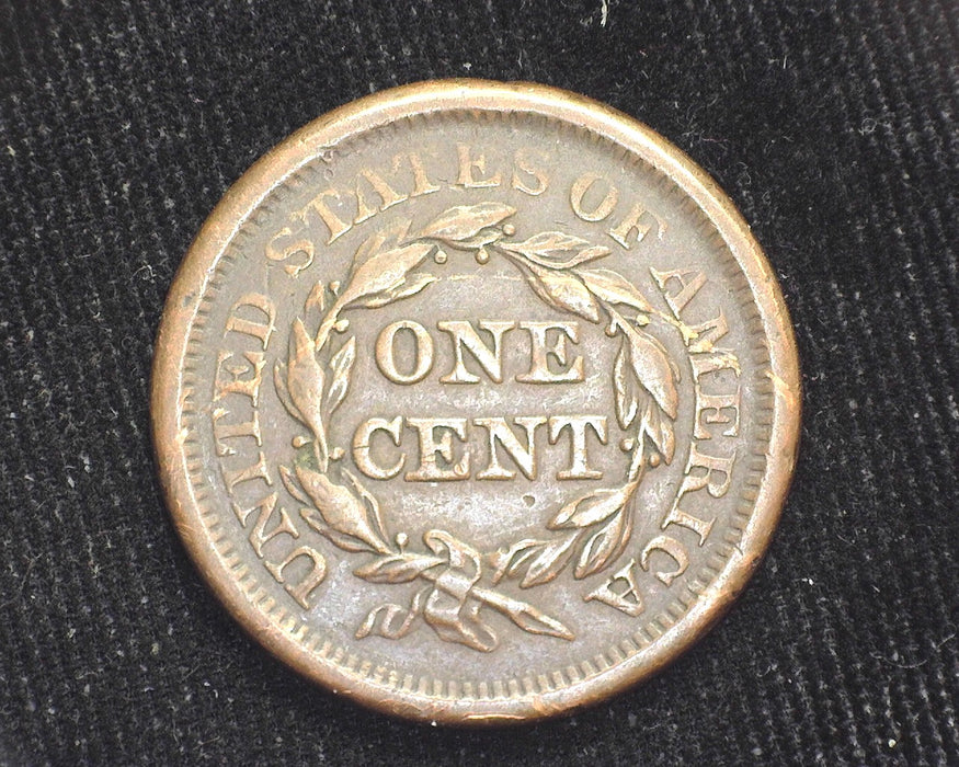 1850 Large Cent Braided Hair Cent XF - US Coin