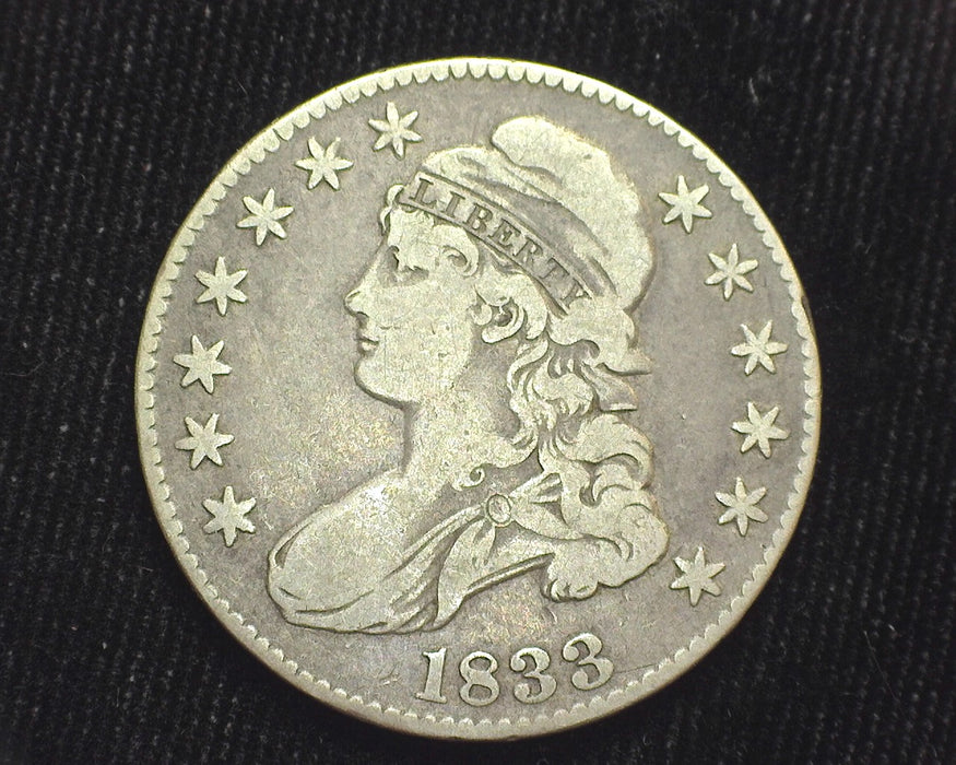 1833 Capped Bust Half Dollar F - US Coin