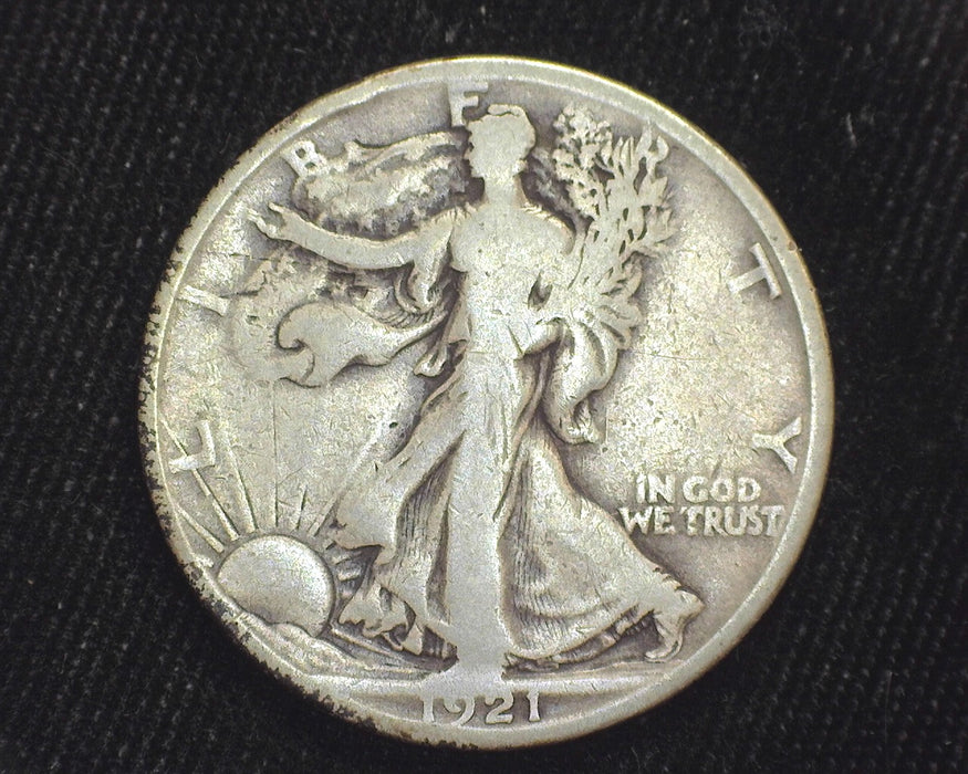 1921 S Liberty Walking Half Dollar VG - US Coin