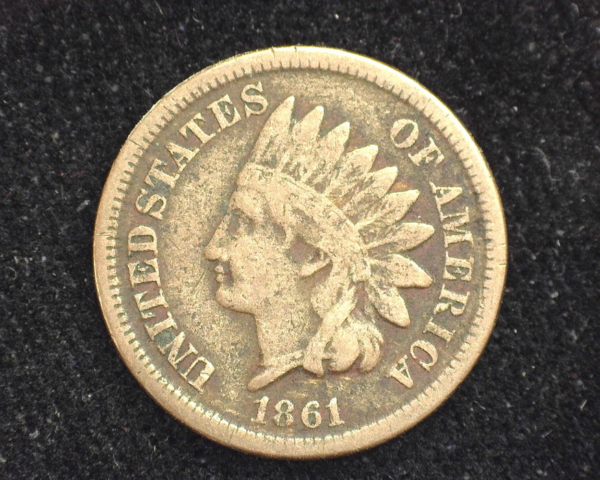 1861 Indian Head Penny/Cent VG - US Coin