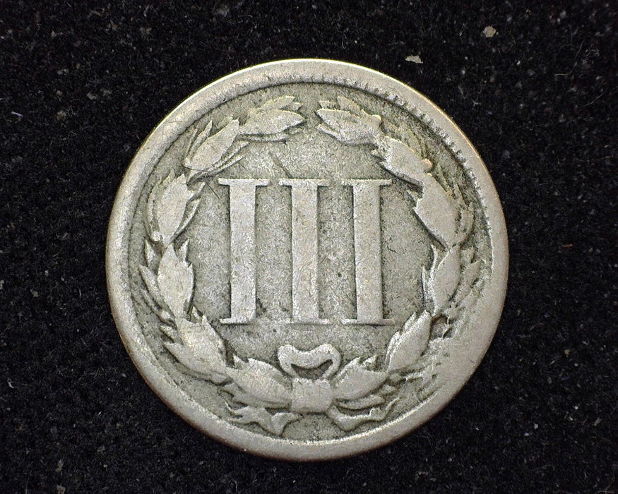 1866 Three Cent Nickel G - US Coin