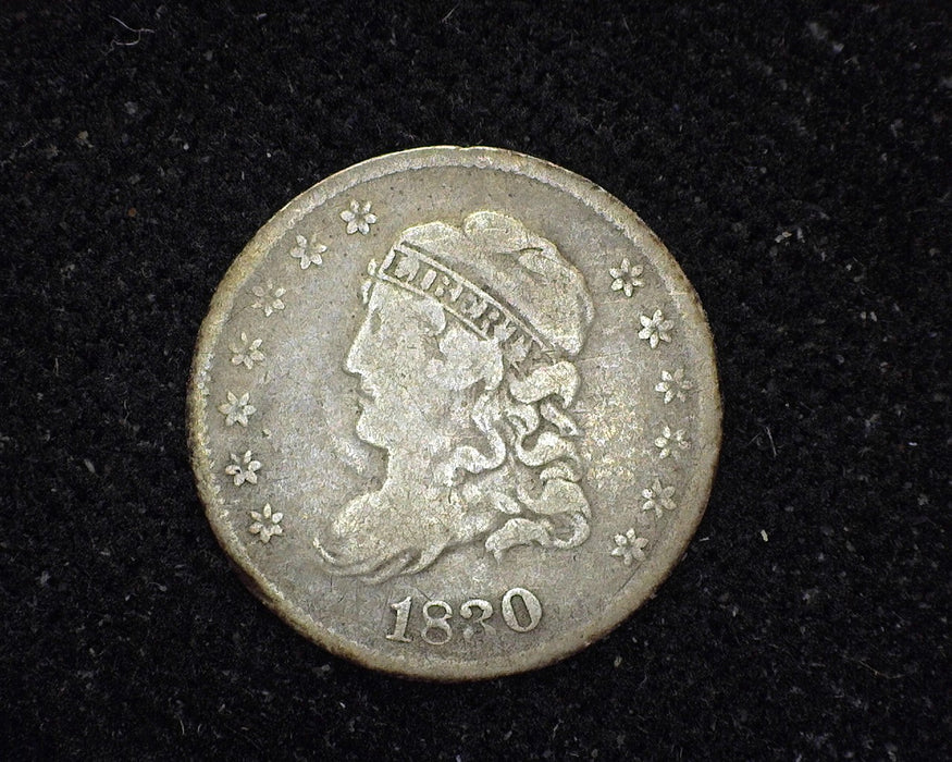 1830 Capped Bust Half Dime F - US Coin