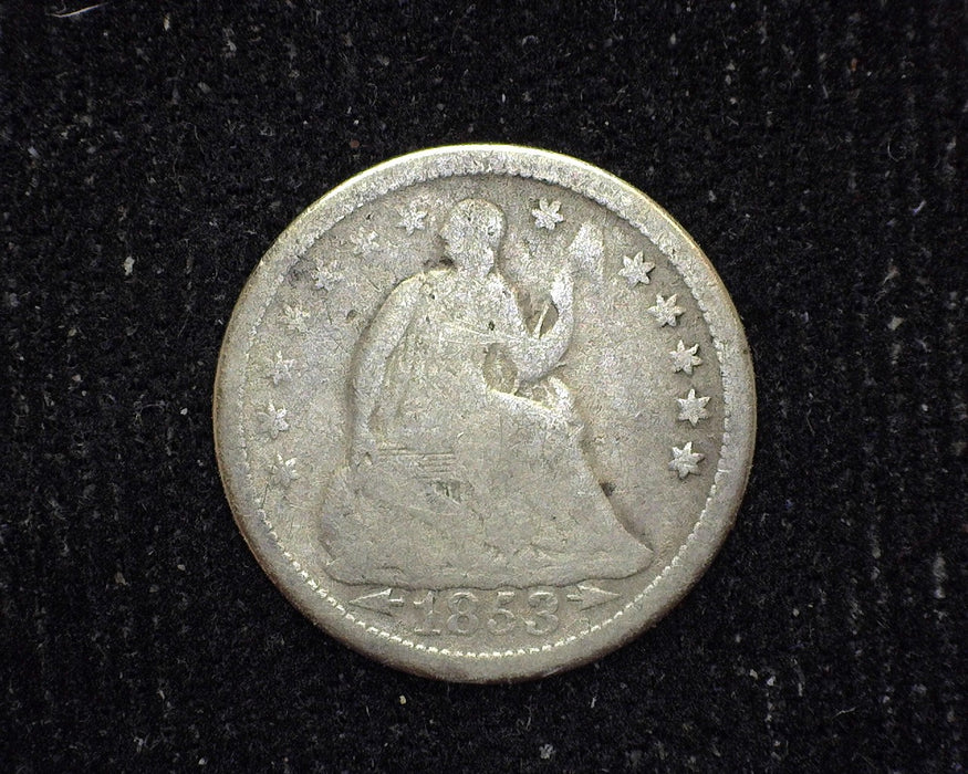 1853 Arrows Liberty Seated Half Dime G - US Coin