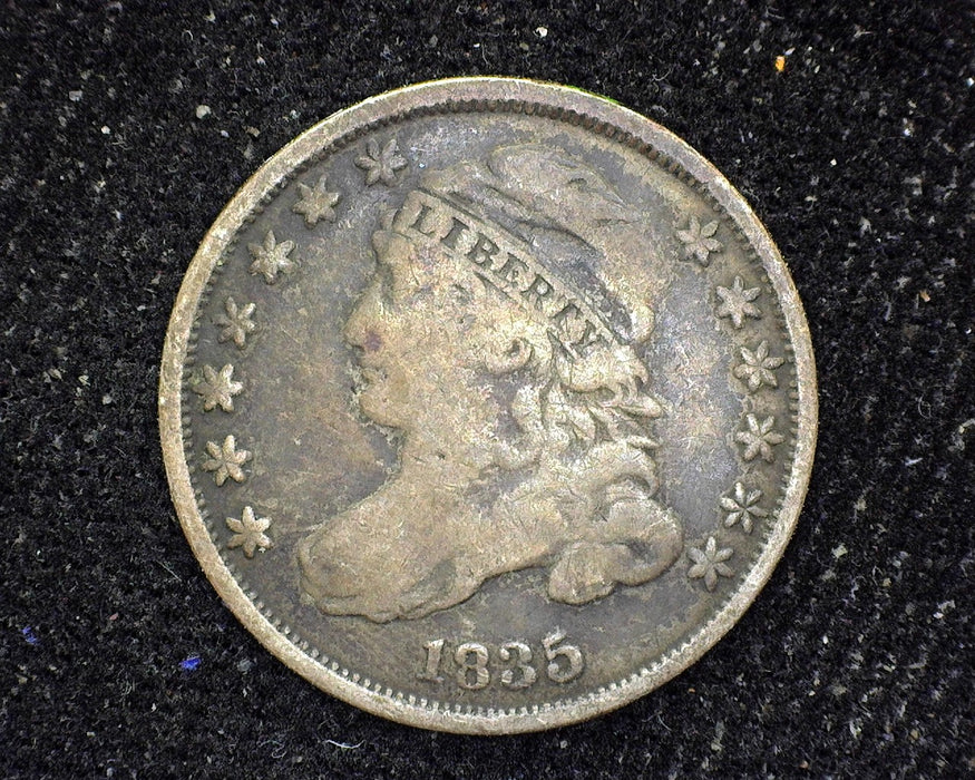 1835 Capped Bust Dime F - US Coin