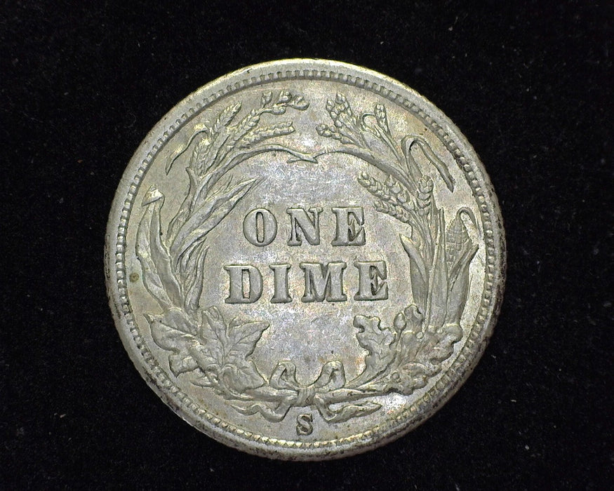 1906 S Barber Dime AU-50 - US Coin