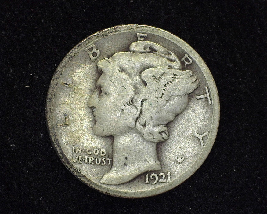 1921 Mercury Dime G+ - US Coin