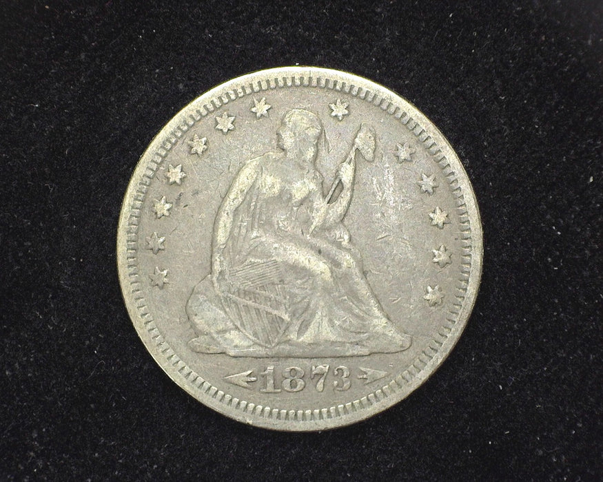 1873 Arrows Liberty Seated Quarter F/VF - US Coin