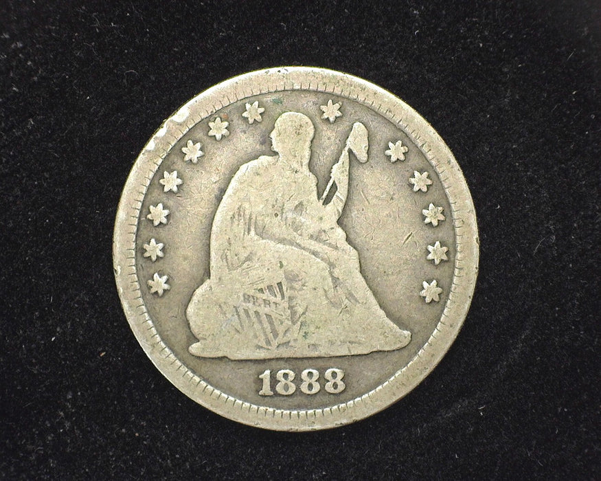 1888 S Liberty Seated Quarter G - US Coin