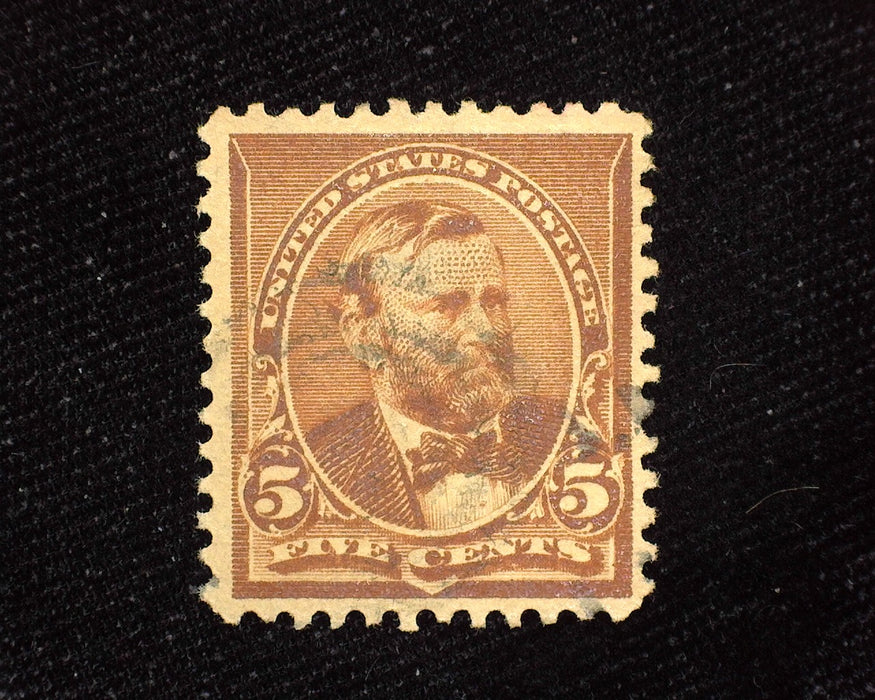 #223 Fresh. Faint cancel. Used Vf US Stamp