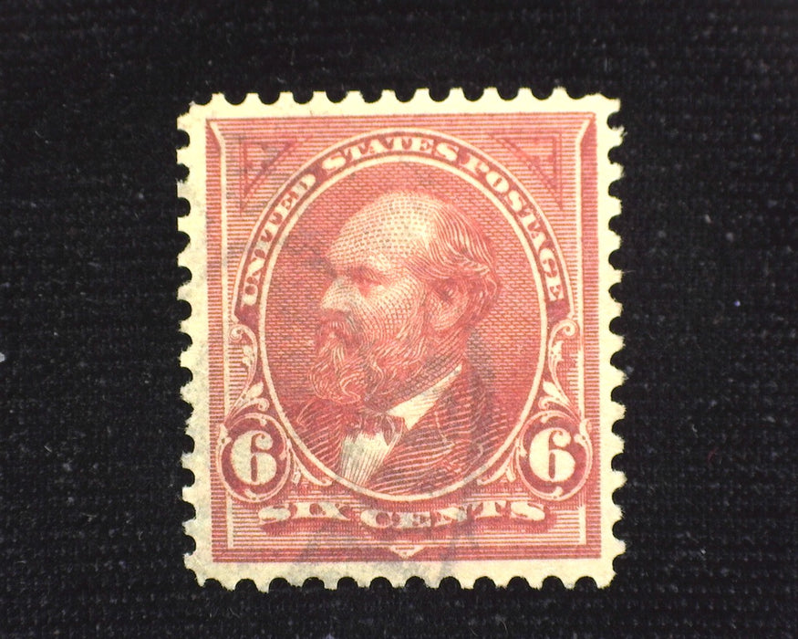 #282 Faintly cancelled with great color. Used XF US Stamp