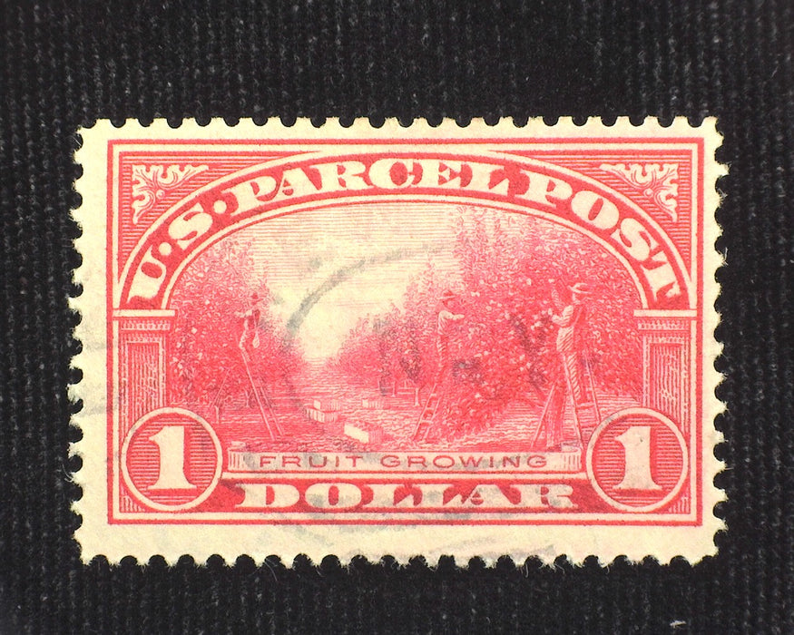 #Q12 $1.00 Parcel Post Faint cancel. Used Vf US Stamp