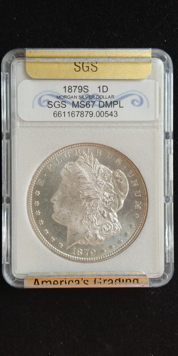 1879 S Morgan Dollar SGS MS67, We believe MS-64 - US Coin