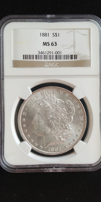 1881 Morgan Dollar NGC - MS-63 - US Coin