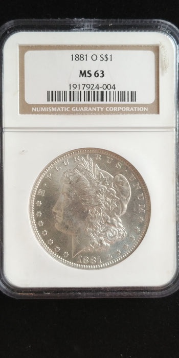 1881 O Morgan Dollar NGC - MS-63 - US Coin