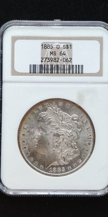 1885 O Morgan Dollar NGC - MS-64 - US Coin