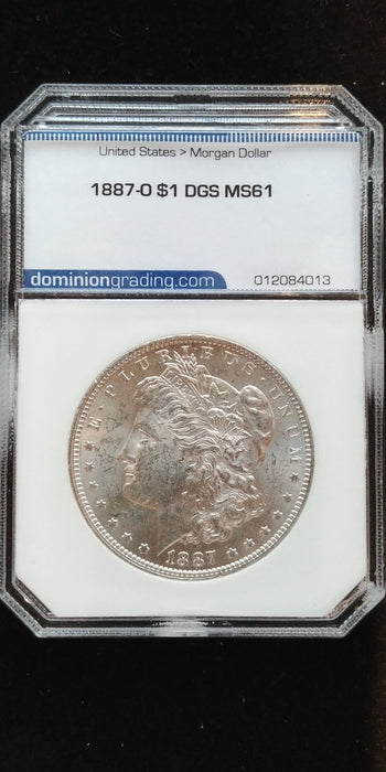 1887 O Morgan Dollar DOMINION - MS-61 - US Coin