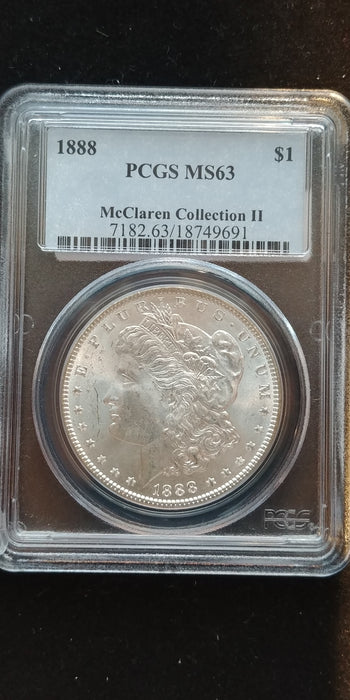 1888 Morgan Dollar PCGS - MS-63 - US Coin