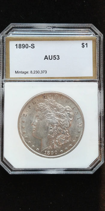 1890 S Morgan Dollar PCI - AU53 - US Coin