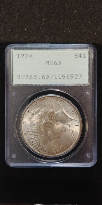 1924 Peace Dollar PCGS MS-63 - US Coin