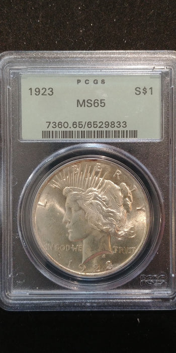 1923 Peace Dollar PCGS MS-65 - US Coin