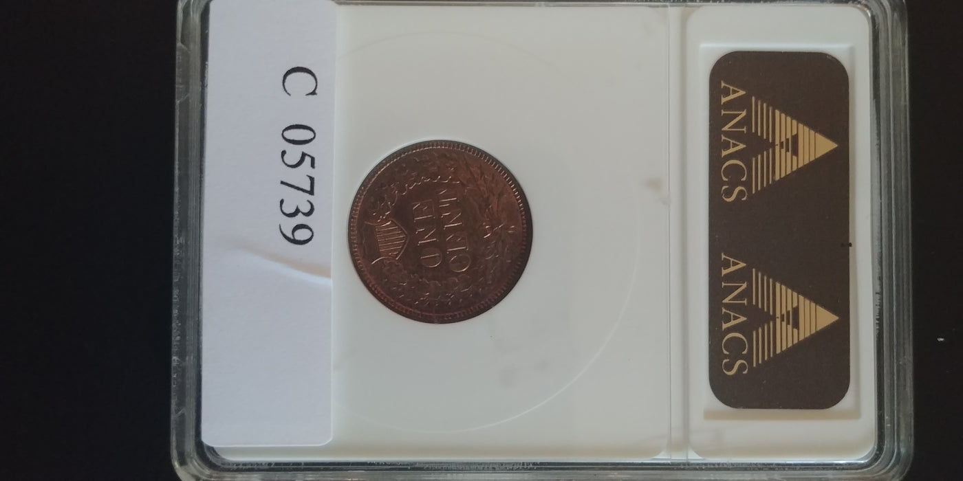 1880 Indian Head Penny/Cent ANACS MS64 RB - US Coin