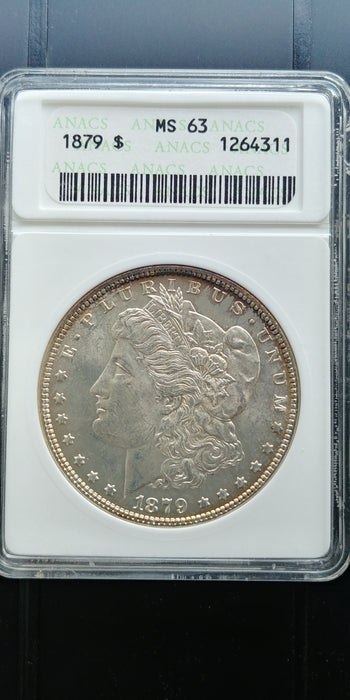 1879 Morgan Dollar ANACS - MS63 - US Coin