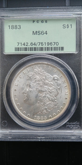 1883 Morgan Dollar PCGS - MS64 - US Coin