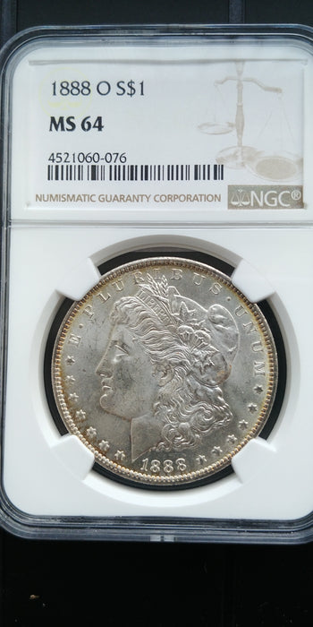 1888 O Morgan Dollar NGC - MS64 - US Coin