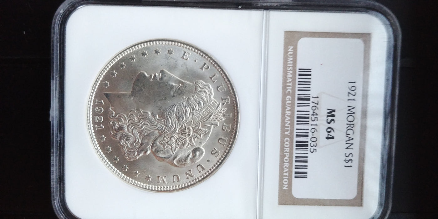 1921 Morgan Dollar NGC - MS64 - US Coin