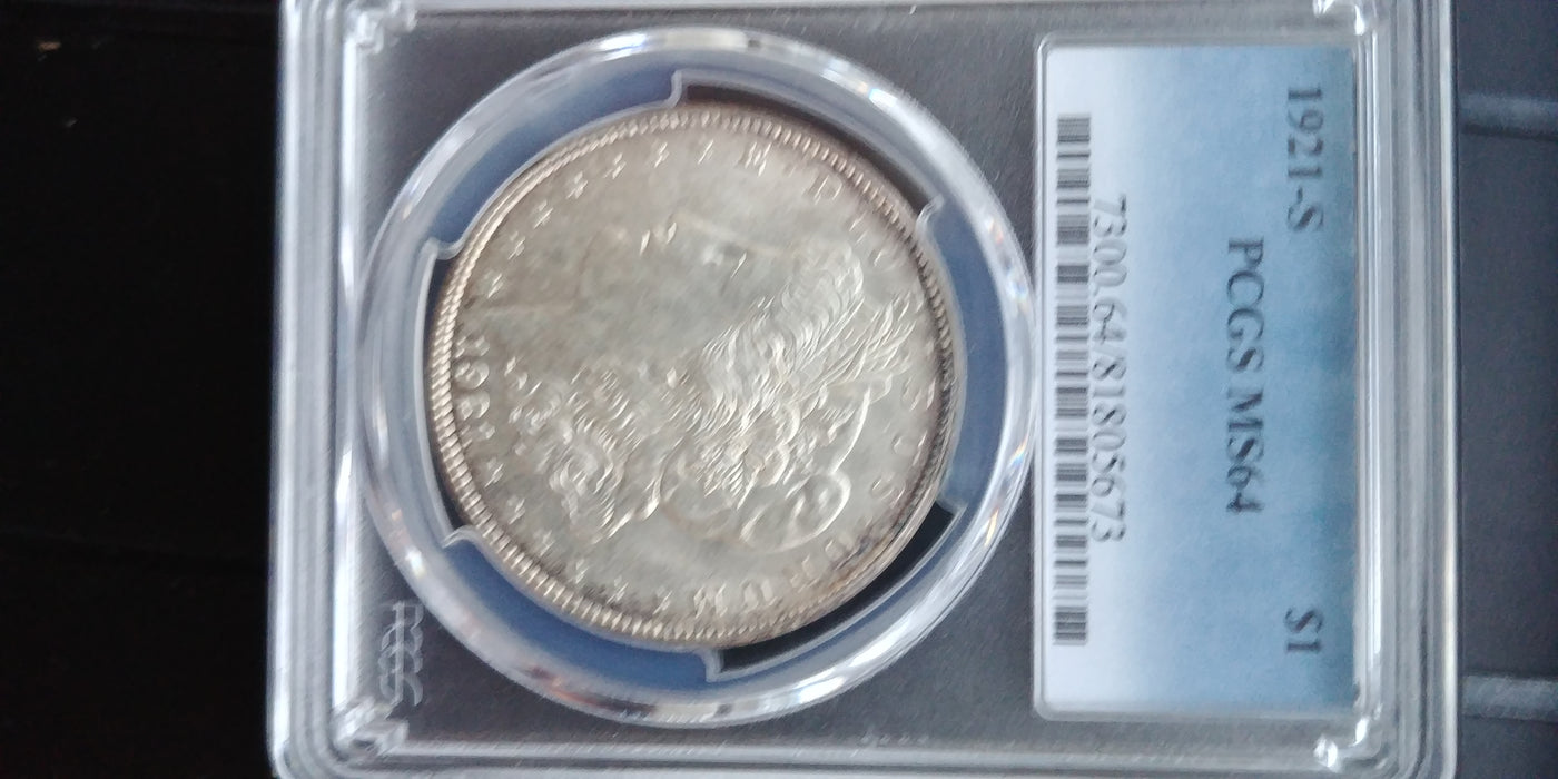 1921 S Morgan Dollar PCGS - MS64 - US Coin