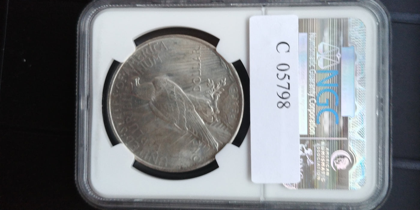 1934 D Peace Dollar NGC - MS62 - US Coin