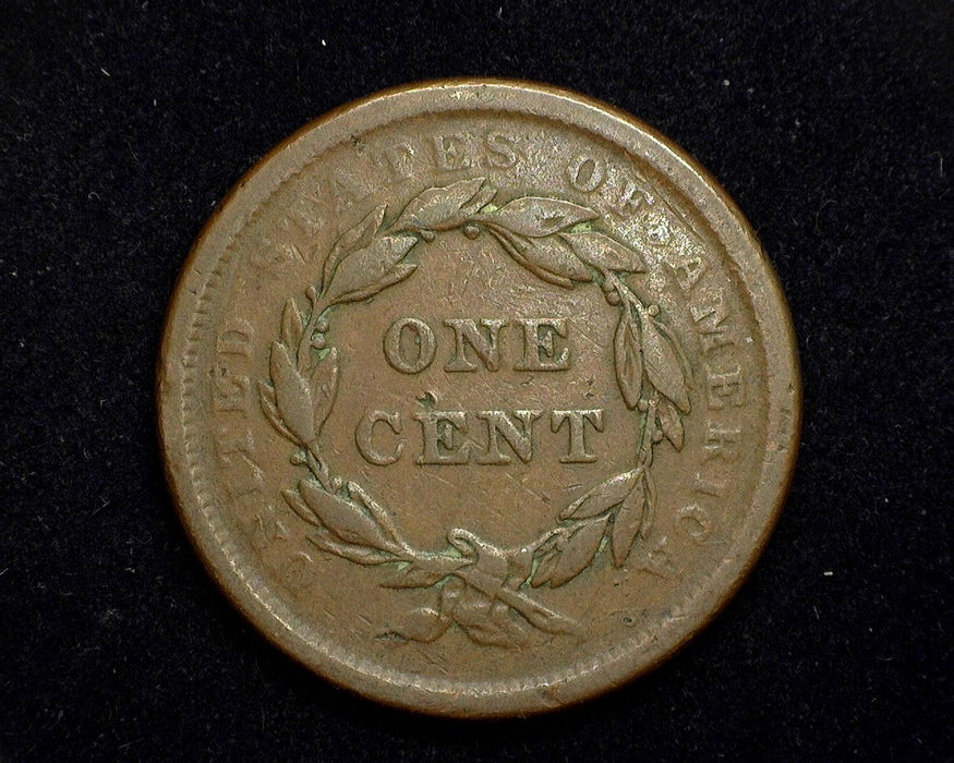 1840 Large Cent Braided Hair Cent F Large date - US Coin