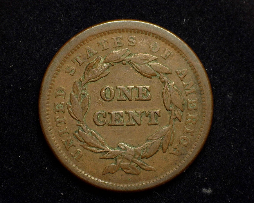 1841 Large Cent Braided Hair Cent VF Small date - US Coin