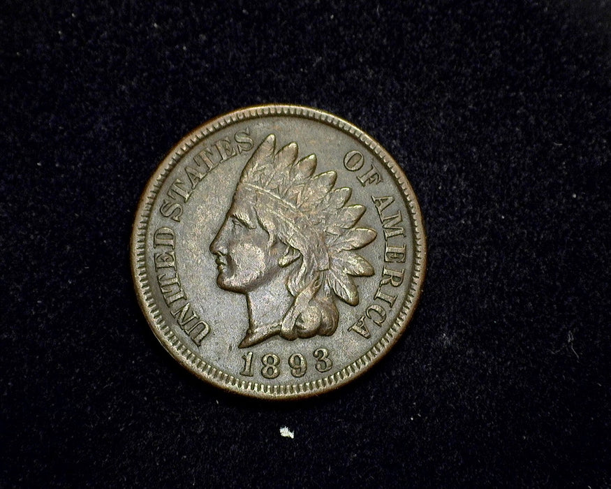 1893 Indian Head Penny/Cent VF - US Coin