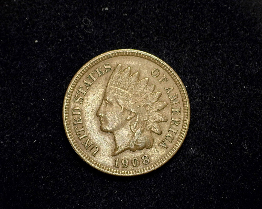 1908 Indian Head Penny/Cent XF - US Coin