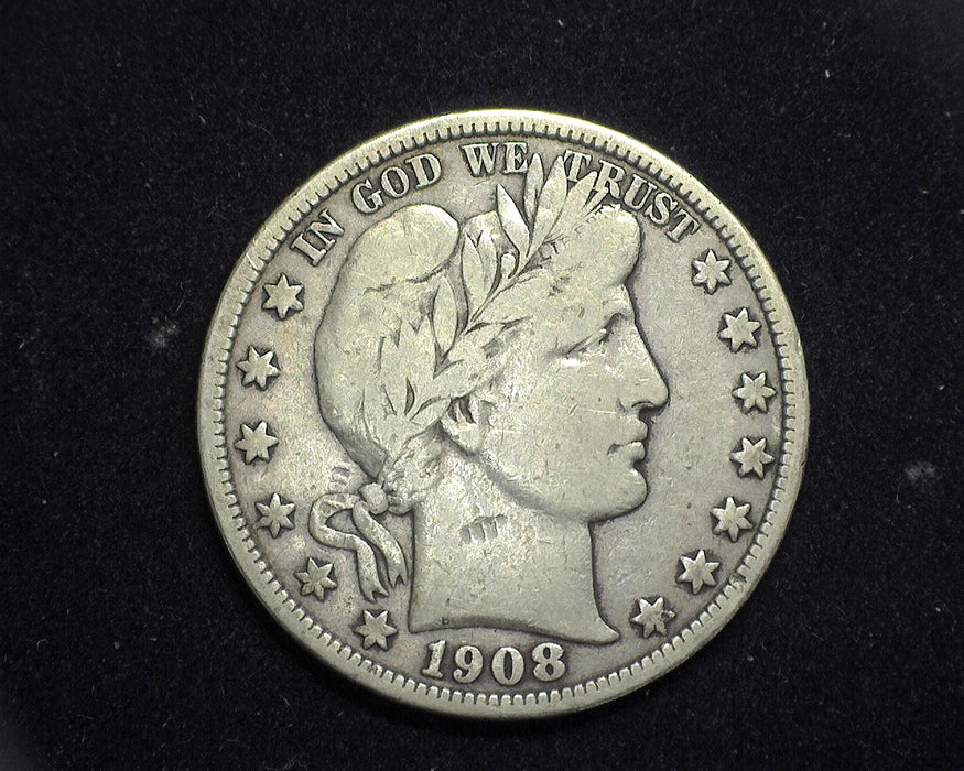 1908 O Barber Half Dollar F - US Coin