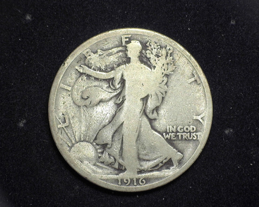 1916 Liberty Walking Half Dollar VG - US Coin