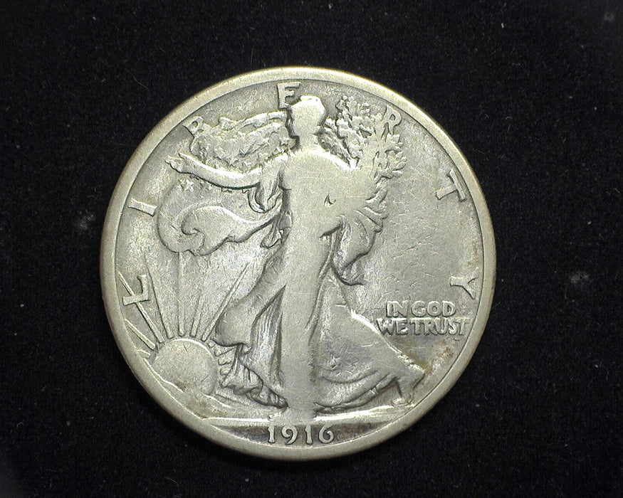 1916 Liberty Walking Half Dollar VG - US Coin