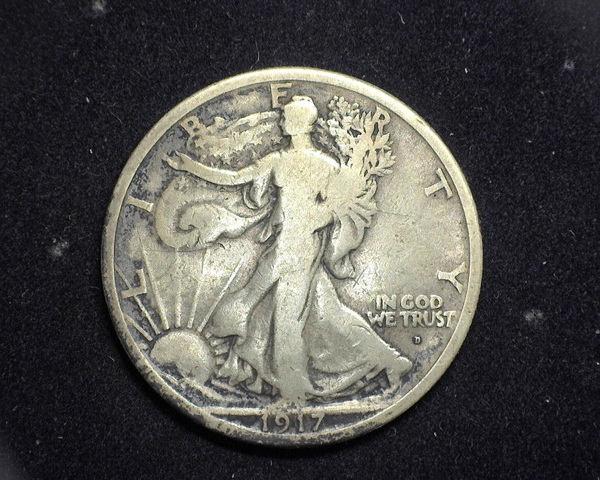 1917 D OBV Liberty Walking Half Dollar VG - US Coin