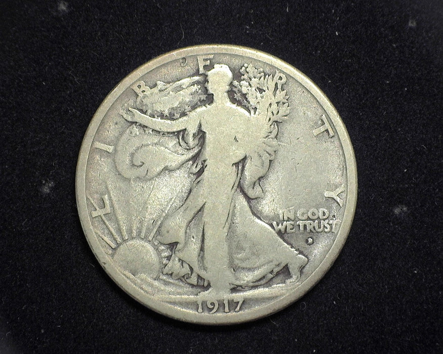 1917 D OBV Liberty Walking Half Dollar VG - US Coin